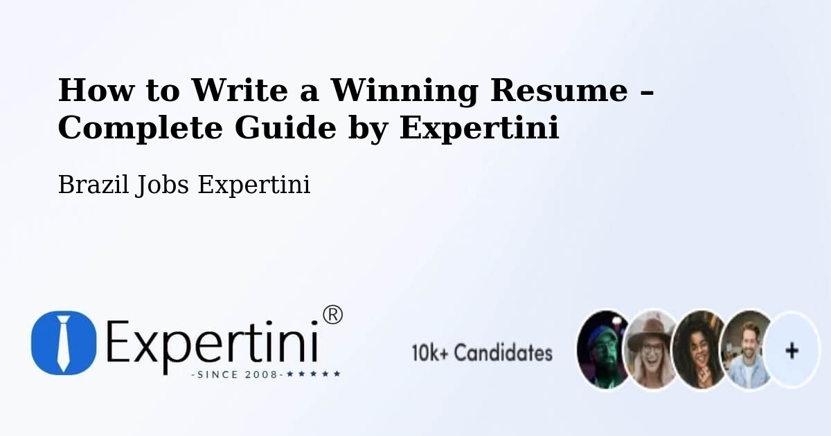 Resume Writing Guide for Job Seekers – Recife - Recife, Brazil Jobs Expertini